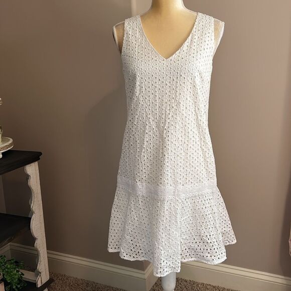 NWT Banana Republic Eyelit Dress(size 4) - Picture 5 of 10